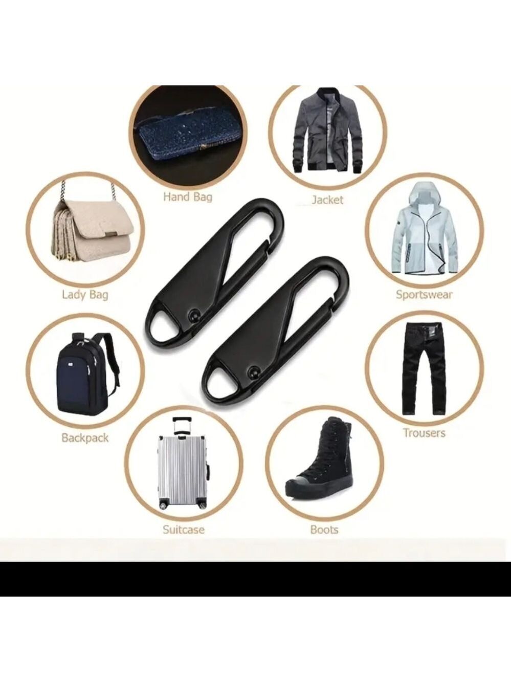 Zipper pull replacement silver New You Get 2 Any Style Or Color